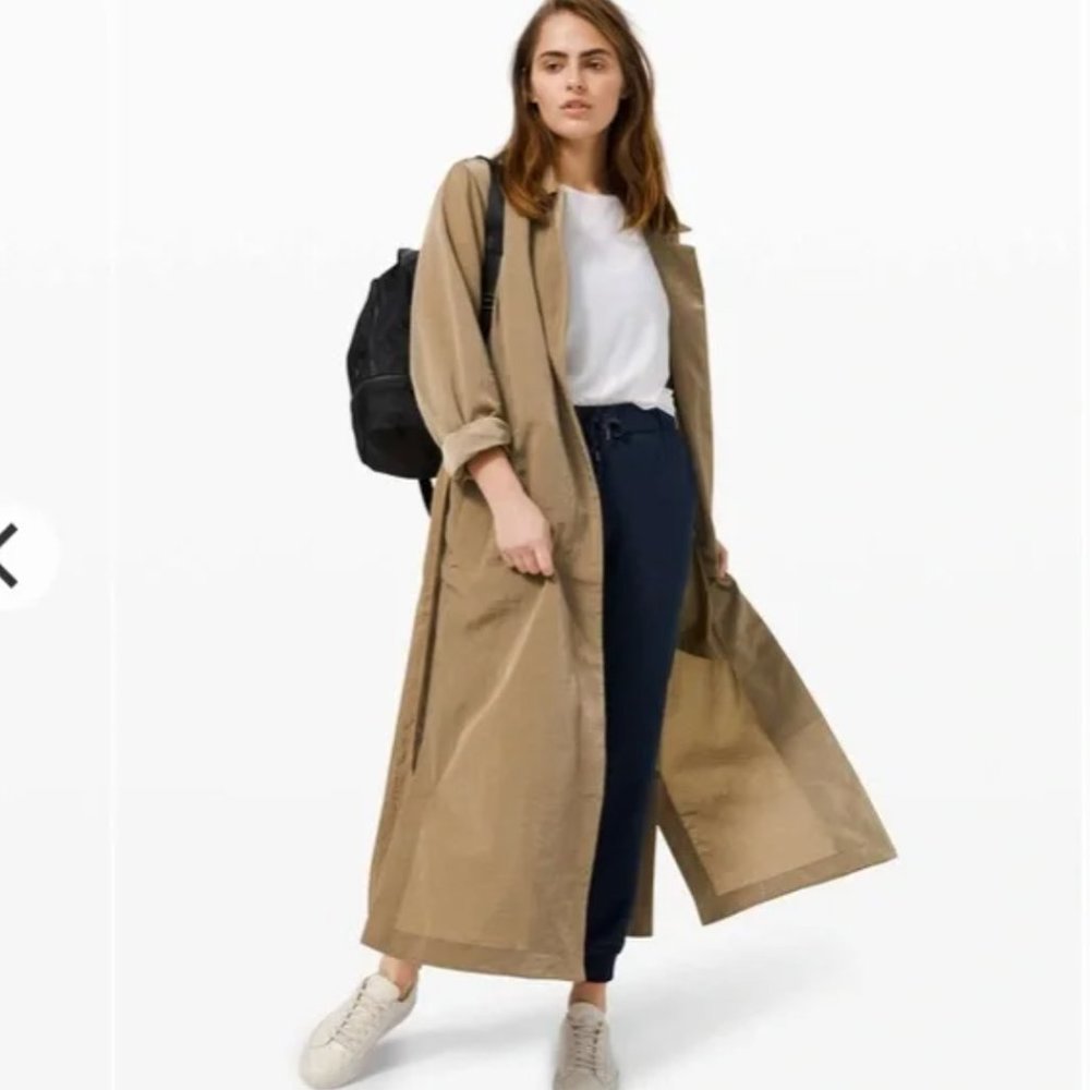 LULULEMON Always Effortless Trench Frontier Tan Camel {VV9}